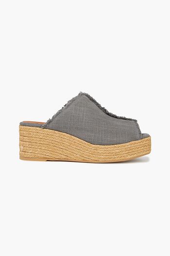 CASTAÑER Querel canvas espadrille platform mules