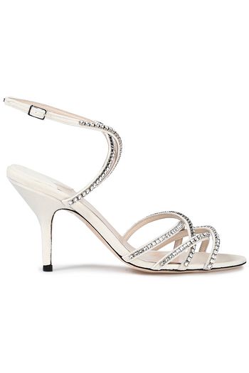 MAGDA BUTRYM Berlin crystal-embellished velvet sandals