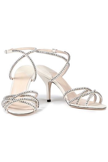MAGDA BUTRYM Berlin crystal-embellished velvet sandals