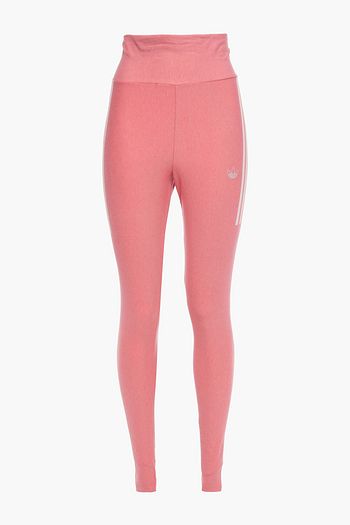 ADIDAS ORIGINALS Printed stretch-cotton jacquard leggings