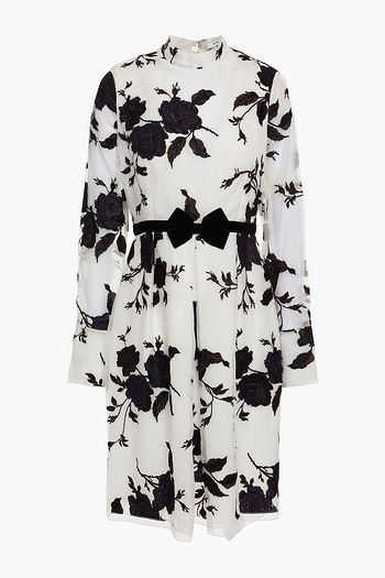 ERDEM Effera embroidered silk-organza dress