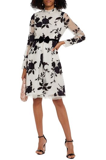 ERDEM Effera embroidered silk-organza dress