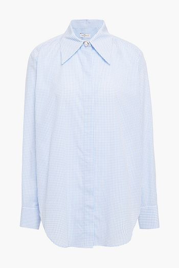 SANDRO Ciel Hemd aus Baumwollpopeline mit Gingham-Karo