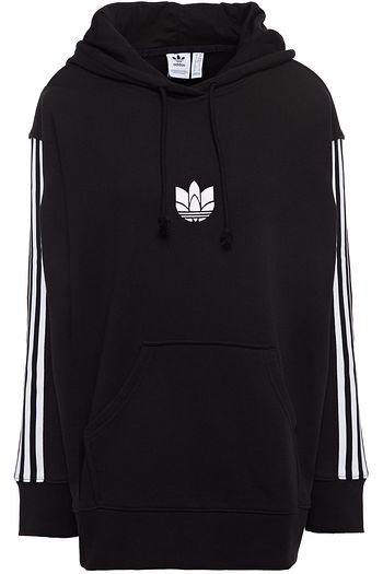 ADIDAS ORIGINALS 刺繍入り ストライプフレンチコットンパイル地 フーディー