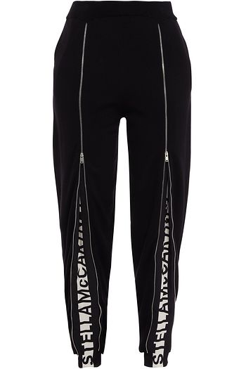 STELLA MCCARTNEY Karottenhose aus Crêpe de Chine aus Seide mit Monogrammdetail