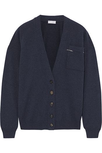 BRUNELLO CUCINELLI Bead-embellished cashmere cardigan