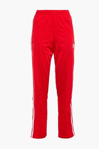 ADIDAS ORIGINALS Striped stretch-jersey track pants