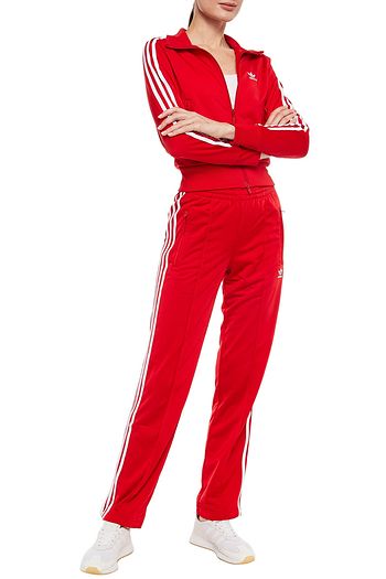 ADIDAS ORIGINALS Striped stretch-jersey track pants