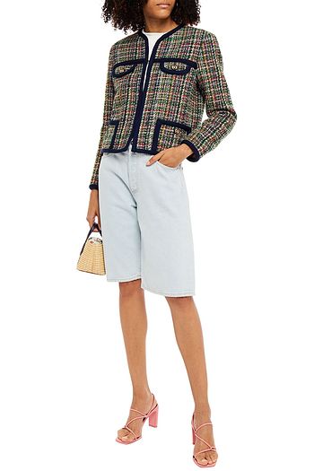 SANDRO Jolaine bouclé-tweed jacket