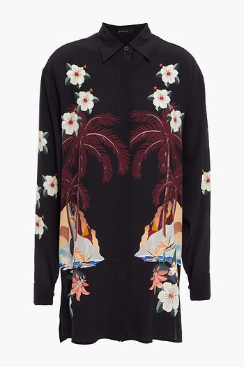 ETRO Floral-print silk crepe de chine shirt