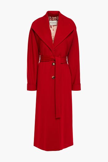 ETRO Belted wool-felt coat