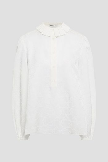 SANDRO Anel Hemd aus Jacquard mit Falten