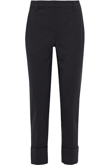BRUNELLO CUCINELLI Cropped wool-blend slim-leg pants