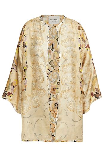 ETRO Printed silk-twill jacket