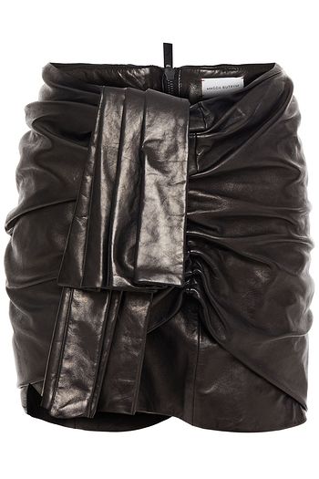 MAGDA BUTRYM Evanstone ruched leather mini skirt