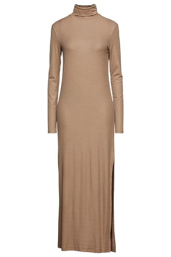 NINETY PERCENT Ribbed Tencel-blend jersey midi dress