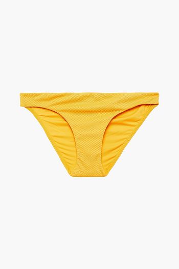 SEAFOLLY Stardust metallic stretch-piqué low-rise bikini briefs
