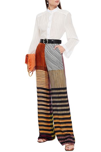 ETRO Jacquard wide-leg pants