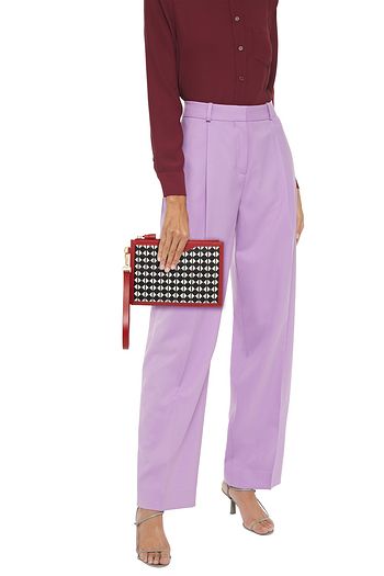 SERAPIAN Mosaico leather pouch