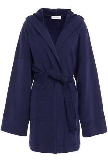 NINETY PERCENT Organic cotton-fleece hooded robe