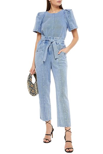 SEA Gathered denim top