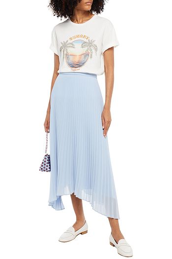 SANDRO Suny T-Shirt aus Baumwoll-Jersey mit Print und Verzierung