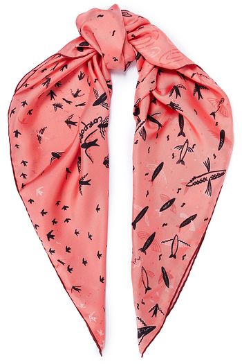 VALENTINO GARAVANI Printed silk-twill scarf