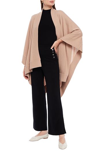 N.PEAL Silk and cashmere-blend straight-leg pants