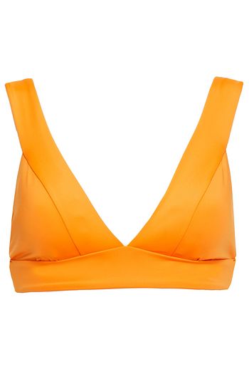 SEAFOLLY Gathered neon triangle bikini top