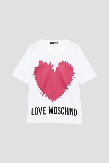 LOVE MOSCHINO Printed cotton-jersey T-shirt