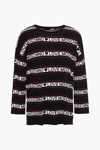 LOVE MOSCHINO Jacquard-knit sweater