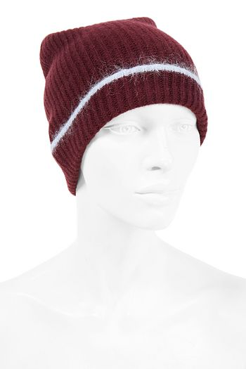 MARNI Beanie aus einer gerippten Wollmischung