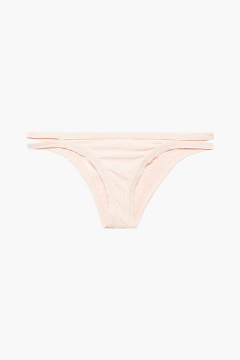 SEAFOLLY Cutout ribbed low-rise bikini briefs