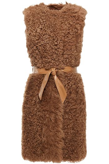 DROME Reversible belted shearling vest