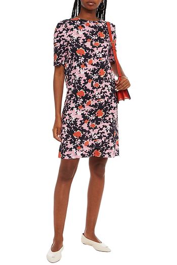 MARNI Printed crepe dress