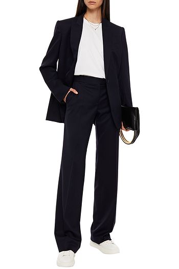 STELLA MCCARTNEY ウールツイル ストレートレッグ パンツ