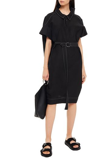 MARNI Kleid aus einer Ramiemischung mit Gürtel