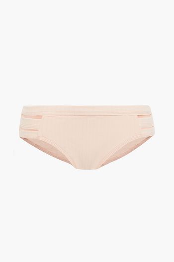 SEAFOLLY Inka ribbed mid-rise bikini briefs