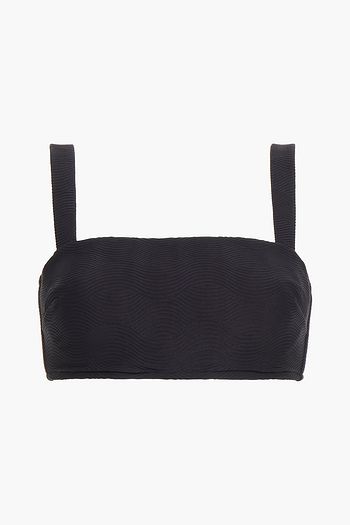 SEAFOLLY Capri Sea matelassé bandeau bikini top