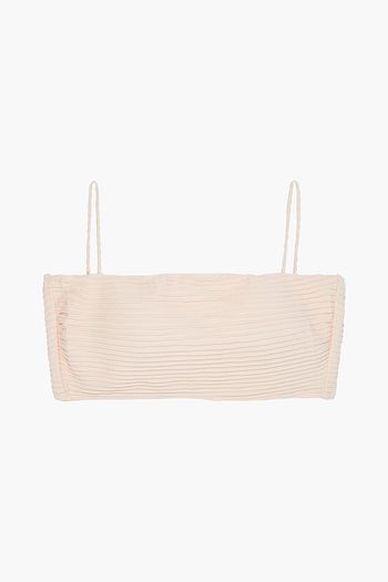 VIX PAULA HERMANNY Dune Suri ribbed bandeau bikini top
