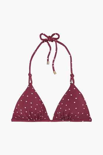 VIX PAULA HERMANNY Lola Twine polka-dot triangle bikini top
