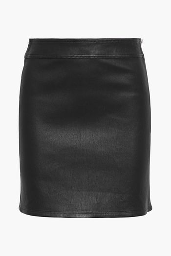 HELMUT LANG Leather mini skirt