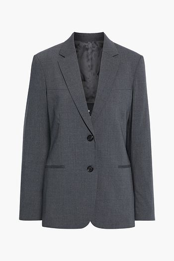 HELMUT LANG Cutout mélange wool-blend blazer