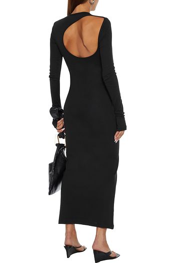 HELMUT LANG Cutout cotton-jersey maxi dress