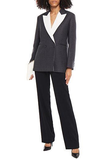 SANDRO Marel zweifarbiger Blazer aus Twill