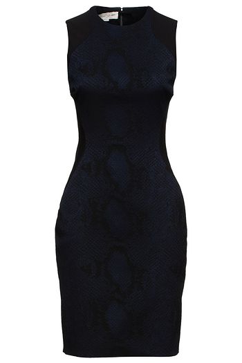 STELLA MCCARTNEY Stretch-jacquard and twill dress
