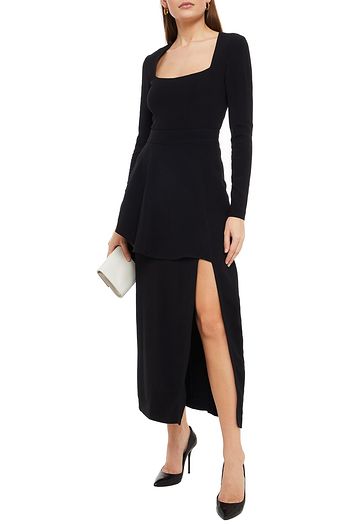 STELLA MCCARTNEY Mehrlagiges Maxikleid aus Stretch-Crêpe