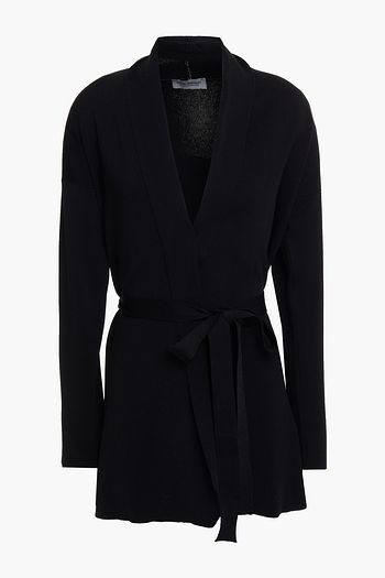 JOHN SMEDLEY Jetta belted knitted cardigan