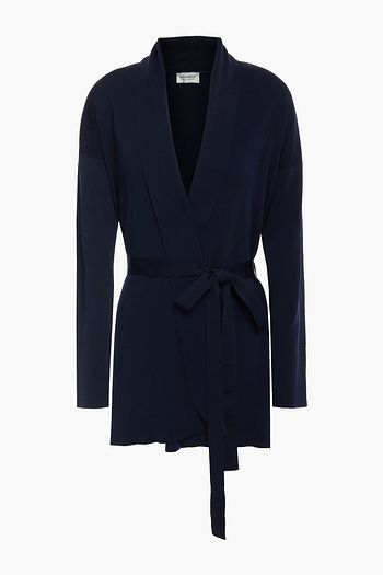 JOHN SMEDLEY Jetta belted knitted cardigan