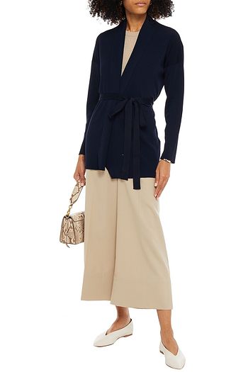 JOHN SMEDLEY Jetta belted knitted cardigan